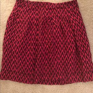 Pink LOFT pattern skirt